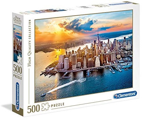 Clementoni 35038 New York – Puzzle 500 Teile ab 9 Jahren, buntes Erwachsenenpuzzle mit kräftigen Farben, Geschicklichkeitsspiel für die ganze Familie, schöne Geschenkidee, Multicolor, 6