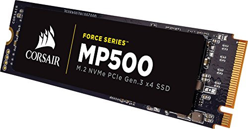 Corsair Force MP500 - Unidad de Estado sólido, SSD de 240 GB, M.2 PCIe 3 x4 NVMe-SSD, Velocidad de Lectura hasta 2.800 MB/s