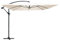 Oviala Parasol déporté 3x3m Aluminium écru