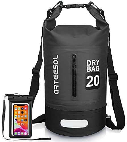 Blackace arteesol Dry Bag wasserdichte Tasche 5L/10L/20L/30L Wasserfester Beutel Packsack mit Langen Doppeltem Verstellbarer Schulterriemen für Schwimmen Bootfahren Kajak Wassensport Treiben