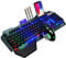 LexonElec 680 pro - Wireless Gaming Tastatur und Maus 4800 mAh volle 104 Tasten Tastatur PC Zubehör eingerichtet 2.4g USB Regenbogen Hintergrundbeleuchtung Gamer 2400 DPI atmende optische Maus