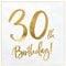 20er Pack Servietten 30. Geburtstag Party Servietten 30 Papierservietten Tischdeko 30 Geburtstag Mann Frau Servietten 30 Jahre Edel Gold