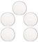 Fdit 5Pcs Coffee Filter Mesh, 8.5cm/3.3in Diameter Reusable Stainless Steel Filter Mesh French Press Filter Coffee Pot Filter Mesh for 600ml French Press Pot Accessory