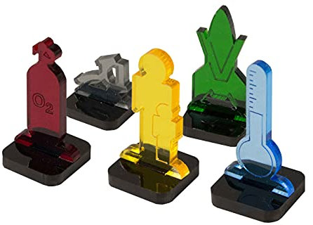 The Broken Token Terraforming Mars Acryl-Spielstein-Set, 5 Stück für 1 Spieler ab 12 Jahren