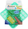 alldoro 63069 - Push & Play Silikon Fidget Spielzeug ca. 12 cm eckig, Pop it Anti Stress Fingerspielzeug, Bubble Push Toy für Stressabbau, für Kinder und Erwachsene, Glow in The Dark Grün