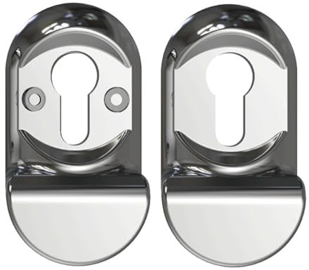Ultion Sweet Cylinder Pull Keyhole Cover - Matching Door Furniture Available (Chrome)
