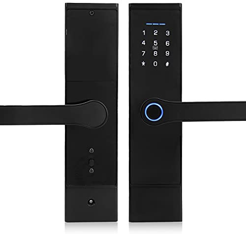 FILFEEL Fingerprint Smart Lock, WiFi Keyless Entry Door Lock, Touchscreen Smart Door Lock with Password IC Card Tuya Smart Door Lock
