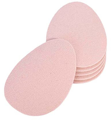 kontor28 - Filz Untersetzer Oster Motiv - 6er Set, Design Untersetzer aus 100% Natur Schurwolle, schmutz -und wasserabweisend, für Getränke, Bar, Tasse, Glas, Motiv: Osterei blüte rosa