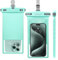 wellhouse Wasserdichte Handytasche/Handyhülle für iPhone 15, 14, 13, 12 Pro Max, XS, Samsung, IPX8, 3D, Strand-Essentials (Kristall-Minze, 1er-Pack, 8 Zoll (20,3 cm)