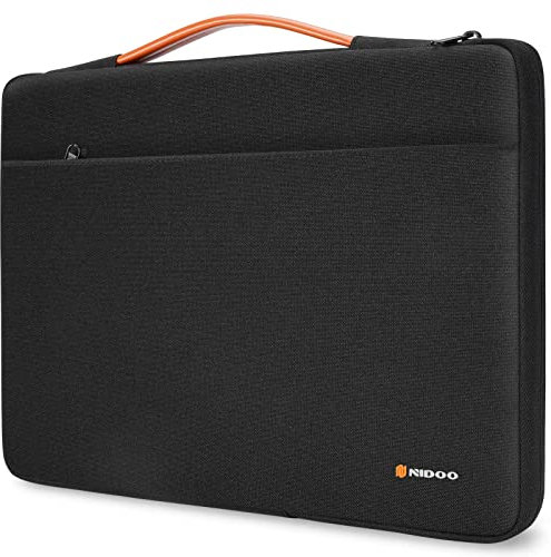 NIDOO 12,3-13 Laptop Tasche für 12,9 iPad Pro M1 / 13 MacBook Pro M2 M1 / MacBook Air M1 / Surface Pro 7+ 8 X / 12,4 Surface Laptop Go 2/13,4 XPS 13 Plus /13 Yoga Slim 7i Carbon Gen 7,Schwarz