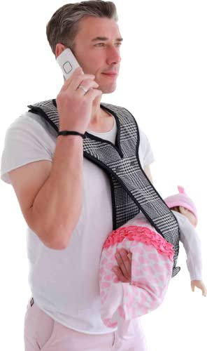 Tragehilfe (blau): Babytrage; Babytragetuch; ab 0 Monate; für Neugeborene; Tragen in Bauchlage