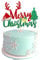 1 Stück Rot und Grün Glitter Merry Christmas Kuchen Topper Weihnachtsbaum Santa Hut Kuchen Picks Frohe Weihnachten Thema Happy New Year Party Dekorationen Zubehör