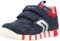 Geox B IUPIDOO Boy D, Zapatillas para Bebé-Niños, Navy/Red, 19 EU