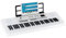 McGrey 6170 WH Akku-Keyboard - 61 Tasten-Keyboard mit integriertem Akku - 200 Klänge und Rhythmen - MP3-Player via USB-Stick - Begleitautomatik und Lernfunktion - Inkl. Mikrofon - Weiß