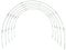 Super Hoops Garden Hoops for Row Cover Hoops for Garden Beds Hoop House Greenhouse Hoops Garden Hoops for Raised Beds 10.5ft 5 sets by Lonurya