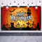 LASKYER Happy Halloween Decorations,Pumpkin Halloween Theme Rip Large Happy Halloween Zombie Night Party Banner,Bat Punpkin Sign Halloween Party Decorations.