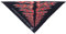 fashionchimp Bandana aus 100% Baumwolle, Premium-Qualität, Nicki-Halstuch für Damen und Herren, 50x50cm (Flamme) BAN86