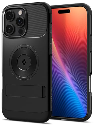 Spigen iPhone 16 Pro Hülle Slim Armor mit MagFit MagSafe Black - ACS08164