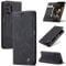 owlhold Handyhülle für Samsung Galaxy A13 4G/5G/A04s Hülle, Premium Lederhülle Weiches Vintage-Nubukleder Faltbare Ständer Klapphülle Kartenfach Standfunktion Schutzhülle für Samsung A13/A04s-Schwarz