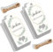100 Stück Weiß SCHÖN DASS DU DA BIST Anhänger Geschenkanhänger Hochzeit, Beautiful Wedding Geschenkanhänger Bedruckt Hochzeit Gastgeschenk Dankeschön Geschenkanhänger mit 10m Jute Schnur.