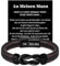 Coldbling Ich Liebe Dich Geschenke für Männer - Armband Valentinstag Jahrestag Geschenk für Ihn, Weihnachten Hochzeitstag Geburtstag Liebes Geschenk für Ihn Freund Mann Männer Lederarmband