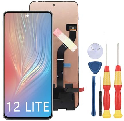 SiuVorZhi Pantalla LCD compatible con XiaoMi 12 Lite LCD Display Touch Screen Assembly Piezas de repuesto con herramientas.