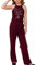 GRACE KARIN Mädchen Overall Festlich Kinder Glänzender Pailletten-Bodysuit Strampler mit Taschen Rot 7-8 Jahre