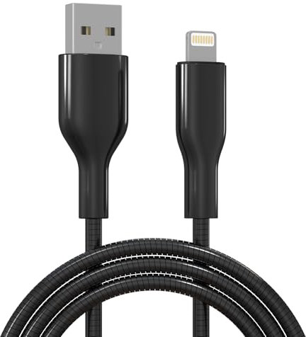 iPhone Ladekabel Lightning Kabel 2M - Metallkabel iPhone Schnellladekabel MFi Zertifiziert mit Datenübertragung Apple Kabel