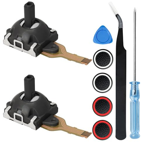 Sedicoca 2 Pack Hall Joystick Ersatz für ROG Ally, Hall Joystick Kompatibel mit ASUS ROG Ally Kompatibel mit GPD WIN3 Handheld, Analog Stick Transducer Drift Repair Kit, ROG Ally Zubehör