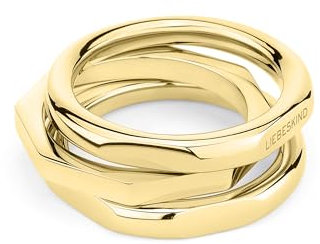 Liebeskind Berlin Ring-Set LJ-1496-R-58 IP Gold