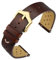 ANNEFIT Vintage Leder Uhrenarmband, Schnellverschluss Ersatzband 18mm mit Gold Schnalle für Herren Damen (Braun)