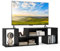 COSTWAY TV Stand Cabinet for 60 Inch TVs, Free Combination Adjustable Media Entertainment Center with L-Shaped Storage Shelves, Wooden TV Unit Console Table for Living Room Bedroom (Black)