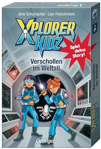 Oetinger, Xplorer Kidz, Verschollen im Weltall, Kartenspiel, Adventure-Rätsel-Spiel ab 9, Escape-Room-Spiel, ab 1 Spieler