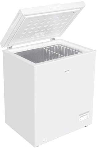homeX FT1125-W Gefriertruhe | Tiefkühltruhe | 142 Liter Nutzinhalt | Super-Frost-Funktion | 4-Sterne-Gefrierraum | inkl. Ablagekorb | Elektronische Temperatursteuerung | Weiß