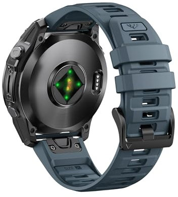 ANBEST Armband Kompatibel mit Fenix 6X/6X Pro/8 51mm/7X/7X Pro/3, Epix Pro Gen 2 51mm Ersatzarmband 26mm Quick-fit Silikon für Fenix 5X/5X Plus/Descent MK1/MK 2i/MK 2