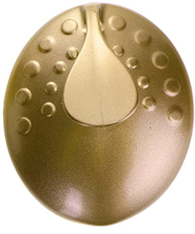 Goldene Glas Fußfeile in Ergonomischer Form für Hornhautentfernung | Abs Griff, 1 Stück, Handlich und Leicht zu Verstauen, Geeignet für Fußpflege zu Hause