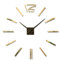 DAWCBVJQ Reloj de Pared sin Marco D IY, Relojes de Pared Grandes, Reloj de Pared Moderno con Adhesivo de Pared, diámetro Adhesivo de 60 cm, Kit de Reloj de Pared para decoración del hogar y la
