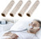 4er-Pack Satin CPAP Riemenabdeckungen, CPAP Riemen Pads, CPAP Gesichtspolster, CPAP-Zubehör CPAP-Gesichtskissen Universal und Silky CPAP Headgear Pads für die Reduzierung von roten Flecken (4, Khaki)