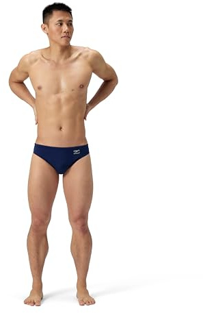 Speedo Herren Solid Brief Endurance+ Badehose, Marineblau