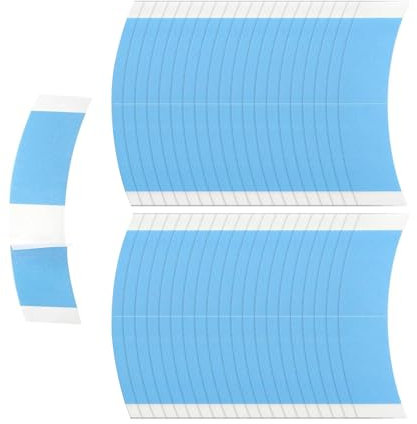 DAJING 40PCS Wig Tape Double Sided Extra Strong, Wig Glue, Hair Extension Tapes, Blue - Waterproof & Skin Friendly