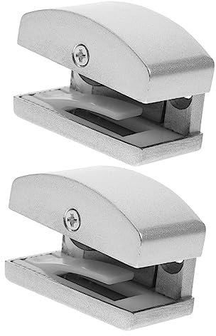 HYTROVE 2stücke Duschtür Bodenführungen Für Glastüren Verstellbare Türstopper Für Schiebetüren Langlebige Gleitführung Für Badezimmer Und Küchen