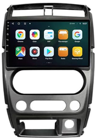 YIANKWY Android 13 Autoradio Radio 9 Zoll Navigationssystem Für Suzuki Jimny 3 2005-2019 DAB+Digitalradio Car Stereo Video Receiver GPS-Navigation Bluetooth Hotspot WiFi 4G Analog TV SWC
