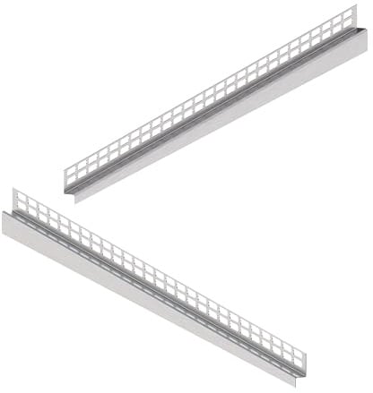 Aquabad Edelstahl Gefälle Wandprofil Clive Wall für begehbare Dusche 160cm, 1x paar (links und rechts), Kantenhöhe 12mm