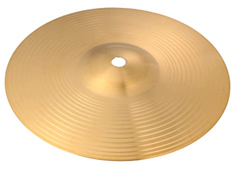 8-zoll Messing Hi Hat Becken für Anfänger, 1 Stück Schlaginstrument | Goldene Oberfläche, Traditionelles Finish, Geeignet für Drumsticks und Hi Hat Ständer im Proberaum