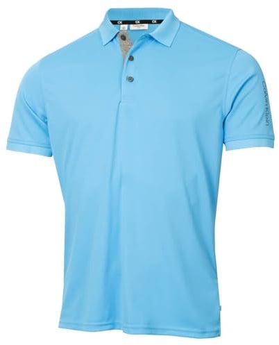 Calvin Klein Mens Club Golf Polo Shirt - Aquarius - XXXL