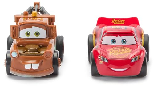 Disney Store Official - Cars - Aufziehspielzeuge - 2-teiliges Set - Die Cast-Fahrzeug-Kollektion - Mit Lightning McQueen und Hook - Rasante Action mit den Stars aus Disney Pixar Cars