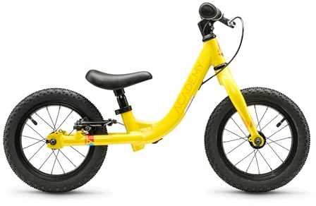 Academy Grade 1 Laufrad 12 Zoll, ab 2 Jahren, ab ca. 85–100 cm, leichtes Kinderlaufrad (Yellow)