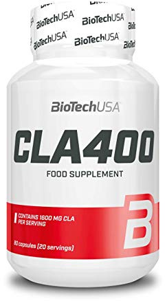 BioTechUSA CLA 400 | Softgel-kapseln mit konjugierter linolsäure | Unterstützung des Körpergewichts | 1.600 mg CLA | Zuckerfrei, Glutenfrei und Laktosefrei | 80 Softgel Kapseln