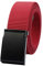 KYEYGWO Unisex Gürtel Verstellbar Einfarbig Stretch Elastisch Web Gürtel mit Flip Top Metallschnalle, Rot