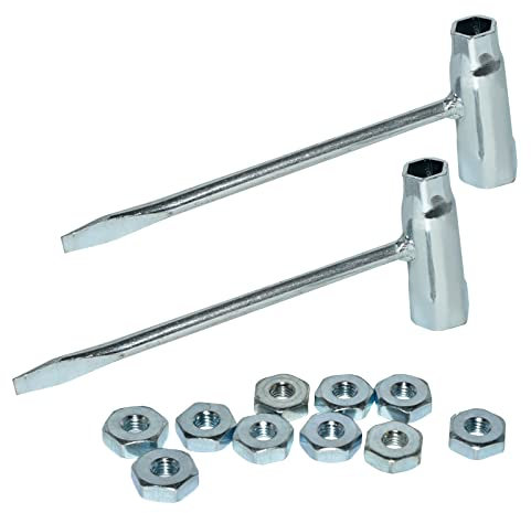 Llave de cadena de motosierra de repuesto 13 mm sobre 19 mm para sierra de Stihl Husqvarna, 10 pcs de cache-barre de piñón para Stihl 010 011 012 024 026 028 030 031 032 034 036 038 039 041 AV 042 046